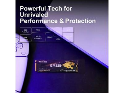 Ổ cứng SSD NVME Bestoss GM888-K7 512GB/1TB/2TB/4TB - Đọc/Ghi 7100/6200MB/s (NVMe PCIe Gen4x4, M2.2280)