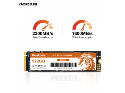 Ổ cứng SSD NVME Bestoss GM228 128GB/256GB/512GB/1TB - Đọc/Ghi 2300/1600MB/s (NVMe PCIe Gen3x4, M2.2280)