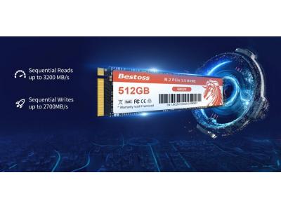 Ổ cứng SSD NVME Bestoss GM328-K3 256GB/512GB/1TB - Đọc/Ghi 3400/3100MB/s (NVMe PCIe Gen3x4, M2.2280)